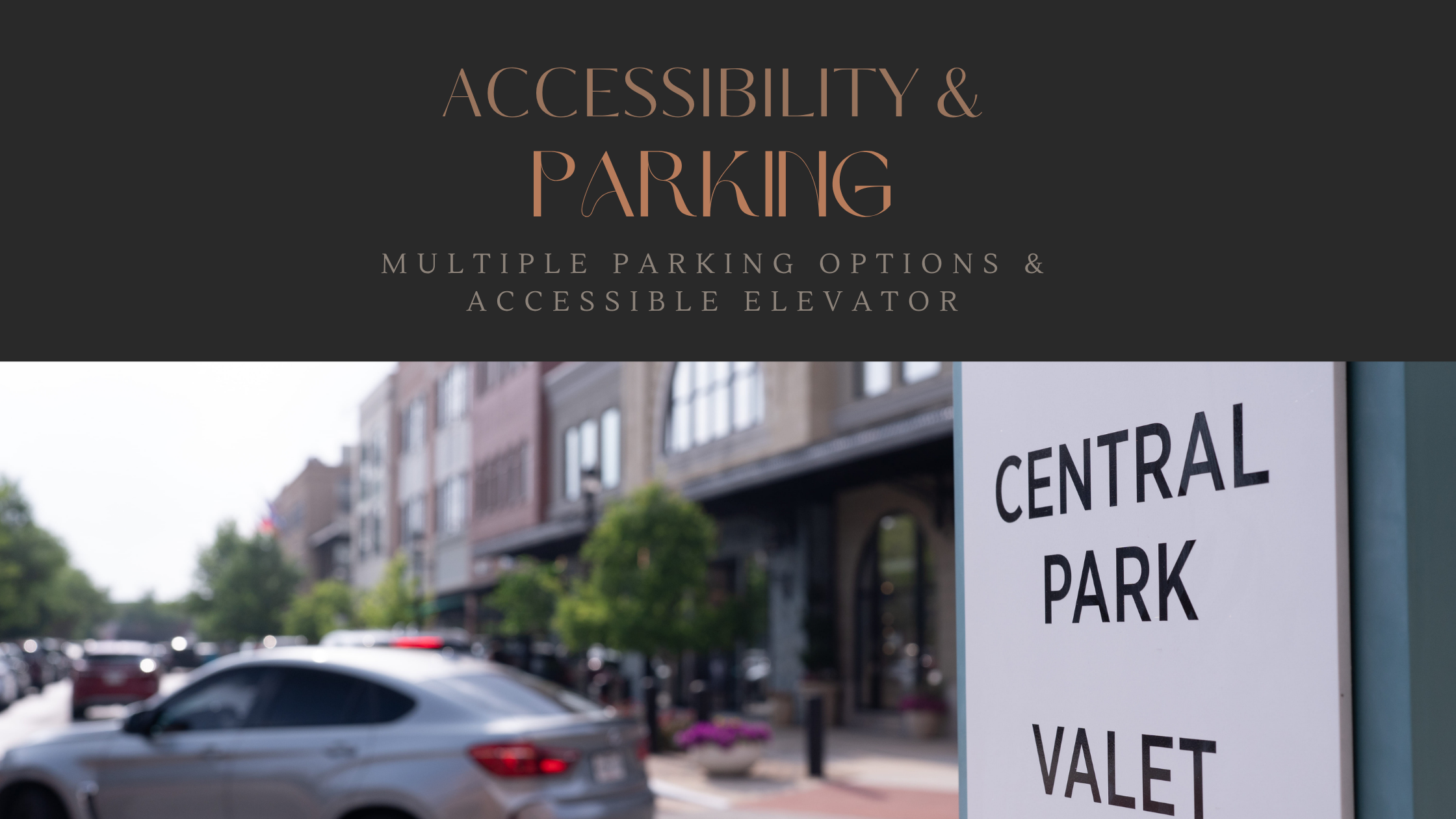 multiple parking options to get to phenix salons woodlands